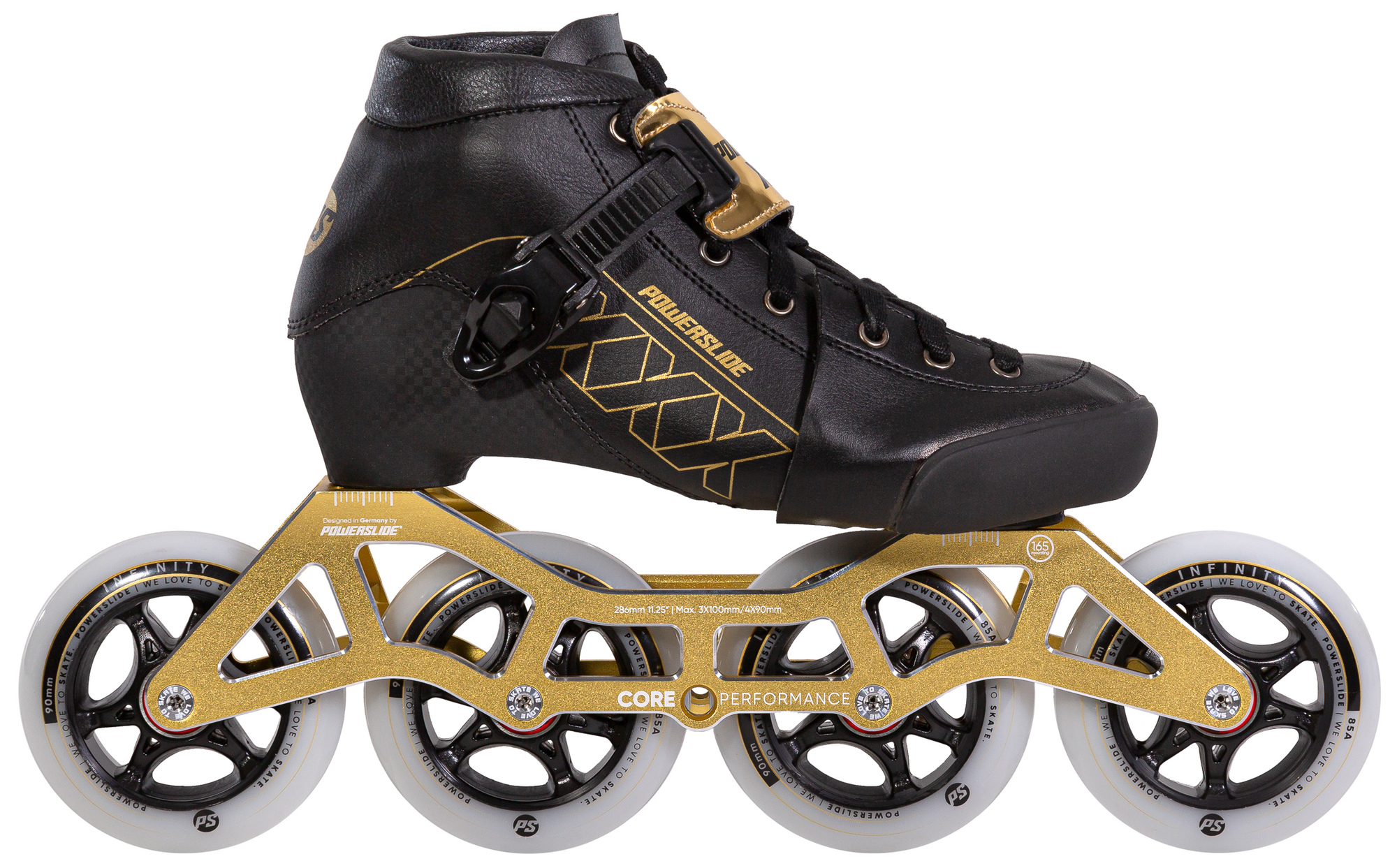 Powerslide Dětské kolečkové brusle Powerslide XXX Adjustable Gold